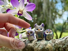 Load image into Gallery viewer, Caladium, the Ceramic Elf Owl
