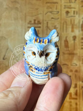 Load image into Gallery viewer, Hiero the Ceramic Owl - Pharaoh inspired
