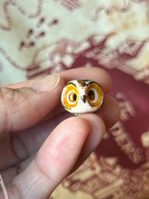 Load image into Gallery viewer, Zuni Great Horned, Curious the Elf Ceramic Owl (tribe believed great horned were guardians, the Night Grandfather)

