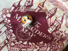 Load image into Gallery viewer, Arikara Great Horned, Curious the Ceramic Owl (a tribe tied great horned owls to Plains warrior culture)

