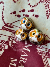 Load image into Gallery viewer, Arikara Great Horned, Curious the Ceramic Owl (a tribe tied great horned owls to Plains warrior culture)
