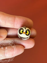 Load image into Gallery viewer, Miner Burrowing, Curious the Elf Ceramic Owl
