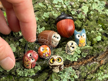 Load image into Gallery viewer, Ruddy &amp; Mini House, the Ceramic Pixie Owl - Scandinavian Folk Inspired (Copy)
