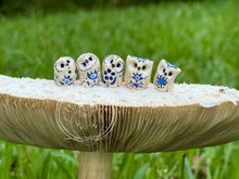 Load image into Gallery viewer, #3 Snow Spot &amp; Mini House, the Ceramic Pixie Owl -  Inspired ("Tiny")
