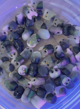 Load and play video in Gallery viewer, Glittery+Glowing Pixie Owl Pair- Resin Art (please limit to 2 or 3)
